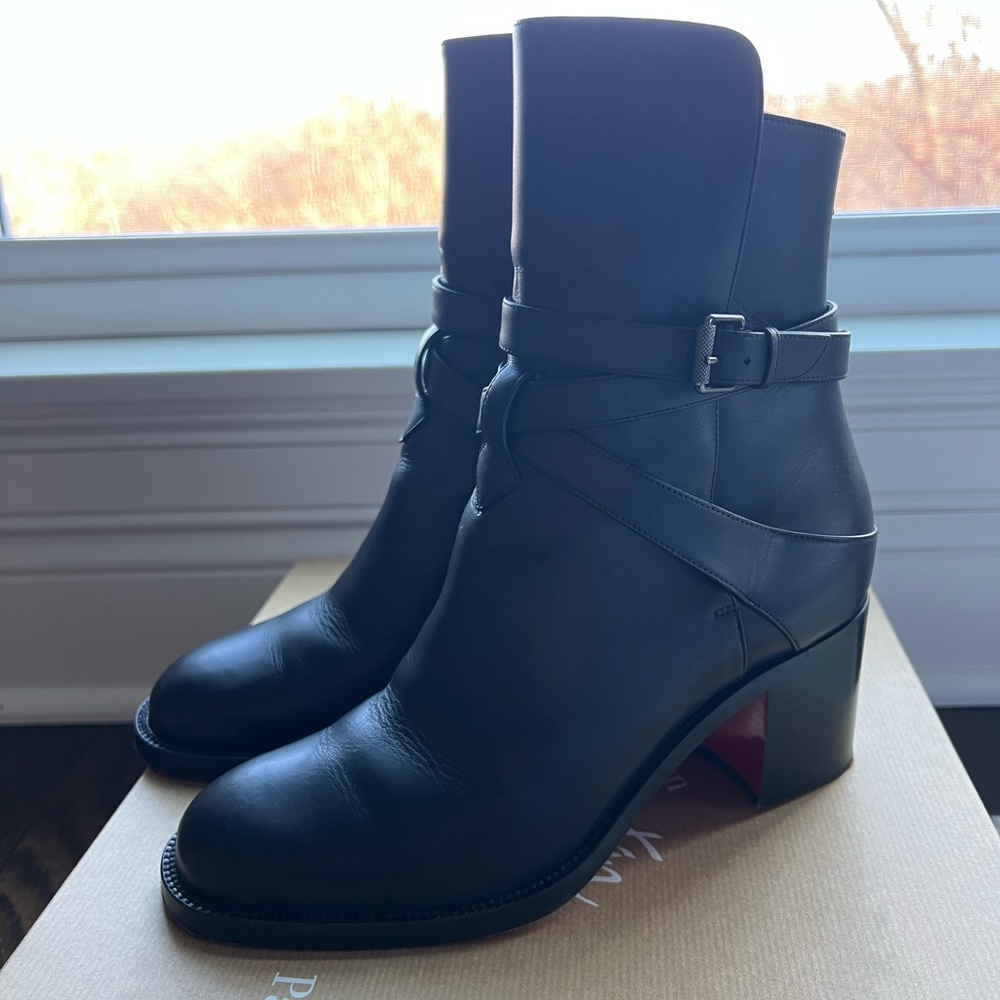 Christian Loubution Kari Strap Boots